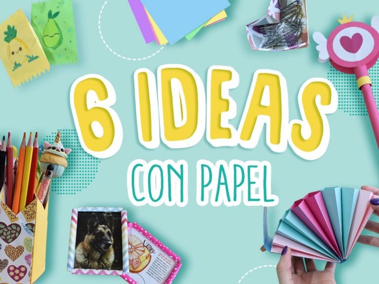 6 manualidades con papel faciles de hacer